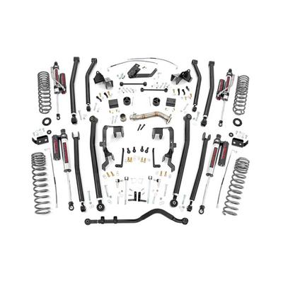 Rough Country 4" Jeep Long Arm Suspension Lift Kit with Vertex Reservoir Shocks - 78650A